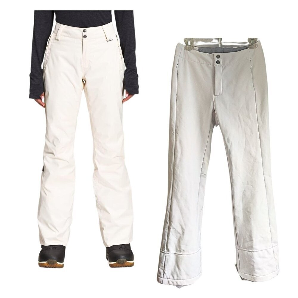 Vintage Y2K THE NORTH FACE Sally White Insulated Snow Pants Size S Petite